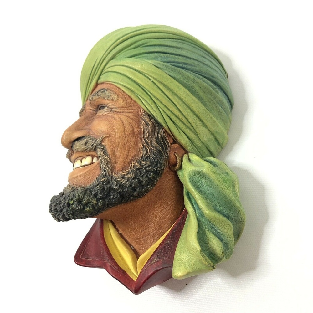 Bossons Chalkware Congleton Head Punjabi 1964 - Picture 4 of 8